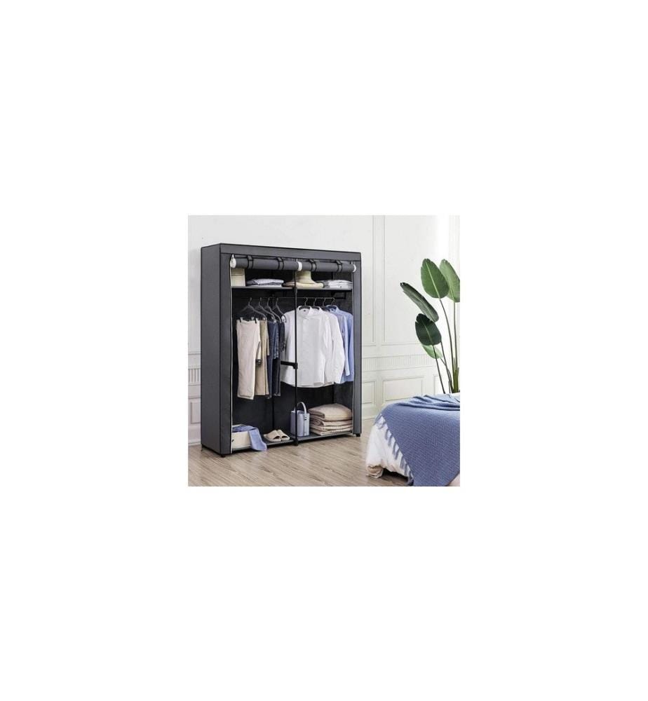 Songmics - Étagère Gris, 43 cm (L) x (H) x 174 cm 140 cm