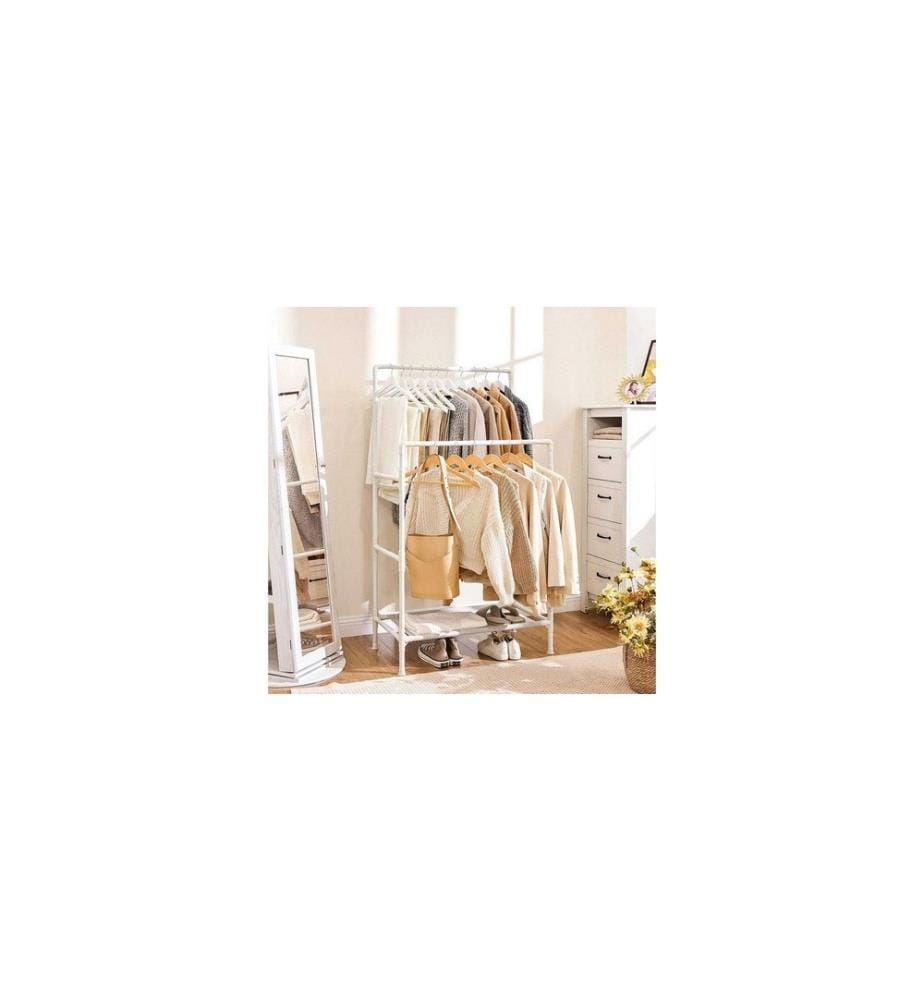 Songmics - Porte-manteau 154 cm, Blanc