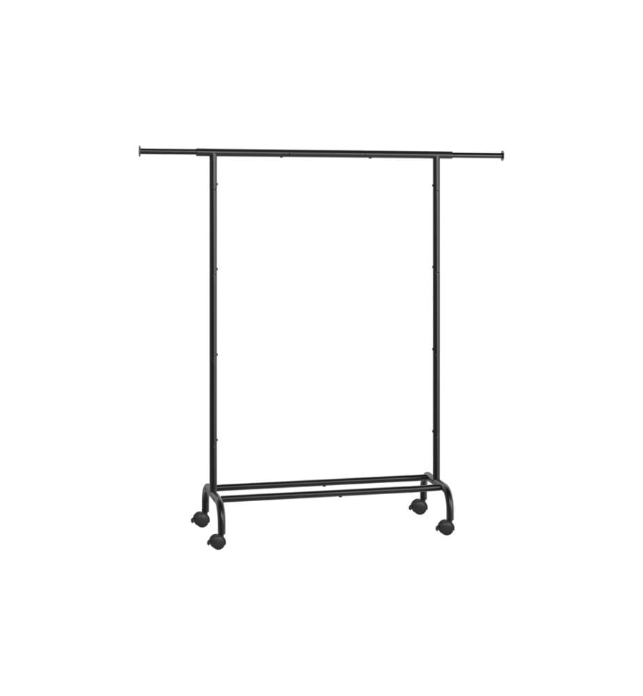 Songmics - Porte-manteau barre extensible Noir