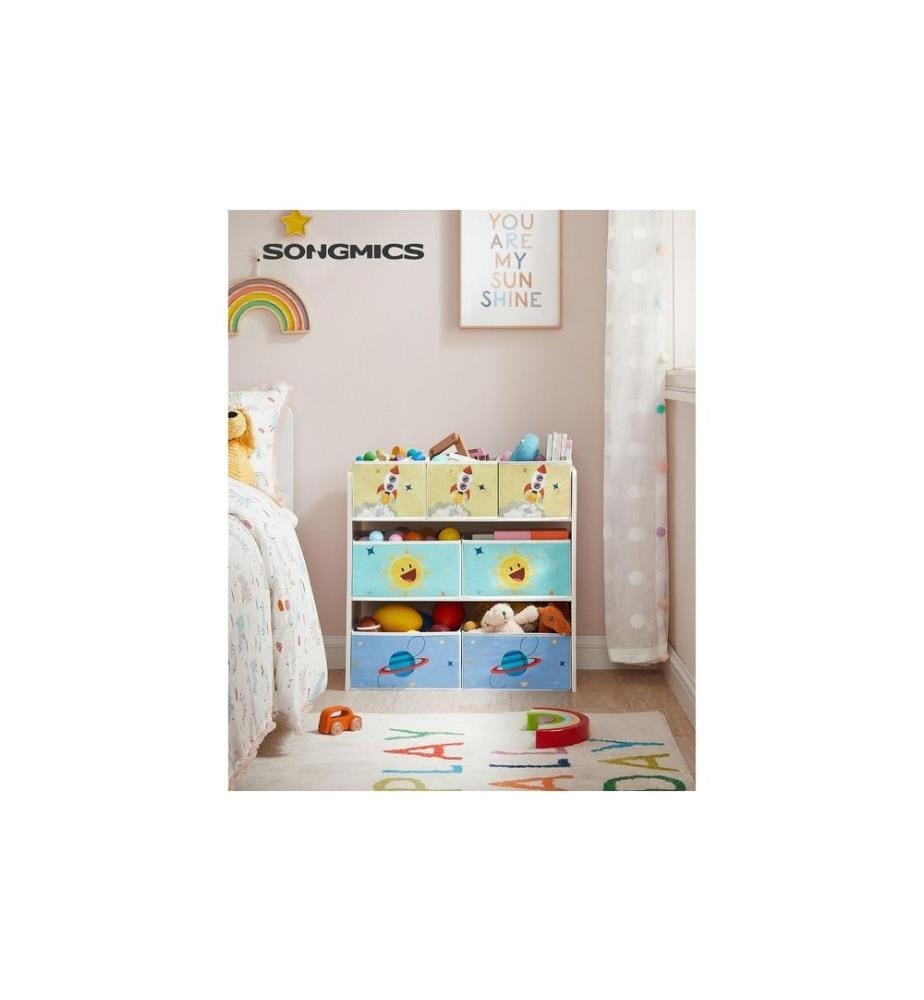 Songmics - Regal mit 7 Boxen