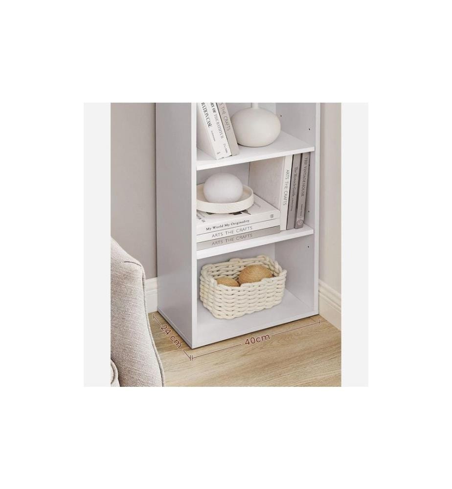 VASAGLE - Étagère 6 étagères 40 x 178.5 cm, Blanc