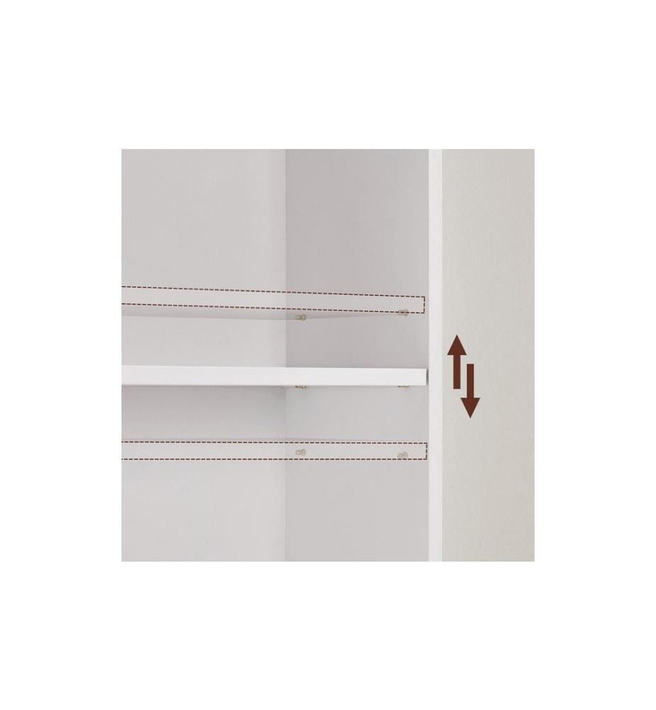 VASAGLE - Étagère 6 étagères 40 x 178.5 cm, Blanc