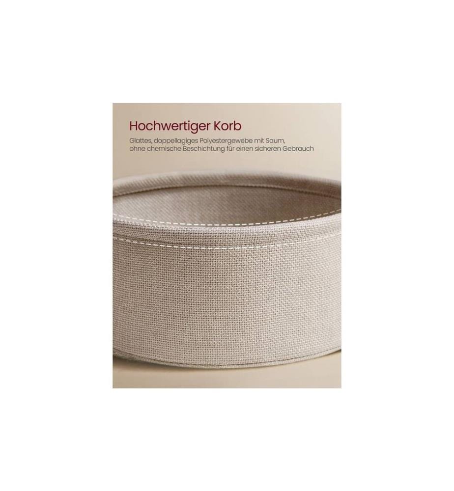 VASAGLE - Couchtisch 75 x 45 cm, Beige/Weiss