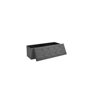 Songmics - Coffre de siège avec rangement 110 x 38 cm,  Gris foncé