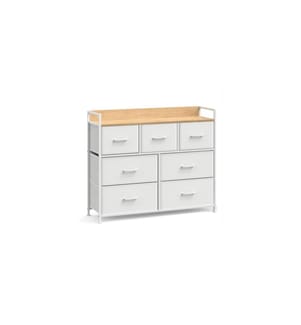 Songmics - Commode à 7 tiroirs 98 x 85 cm, Blanc