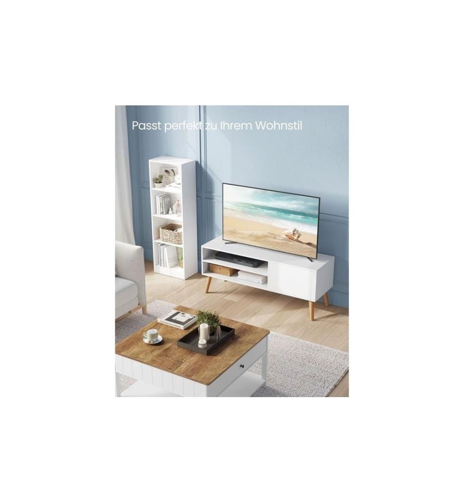 VASAGLE - TV-Möbel Skandinavisch 110 x 40 cm, Weiss