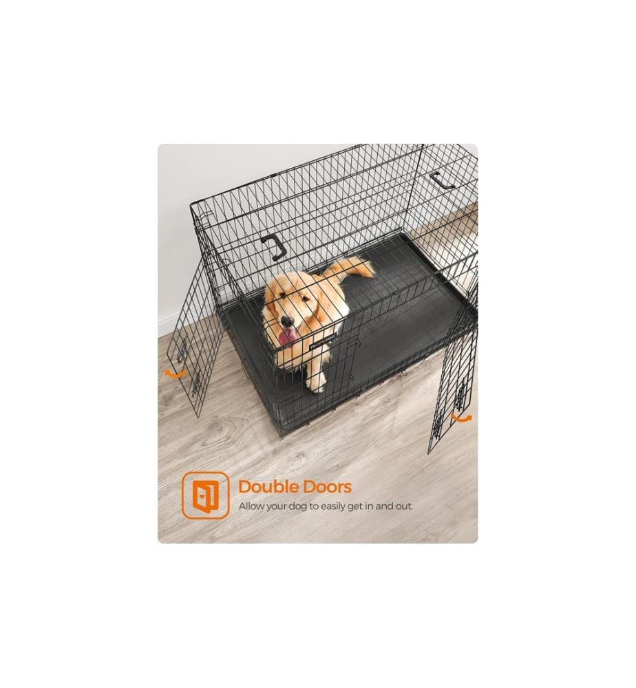 Feandrea - Transportbox für Hunde 122 x 74.5 x 80.5 cm