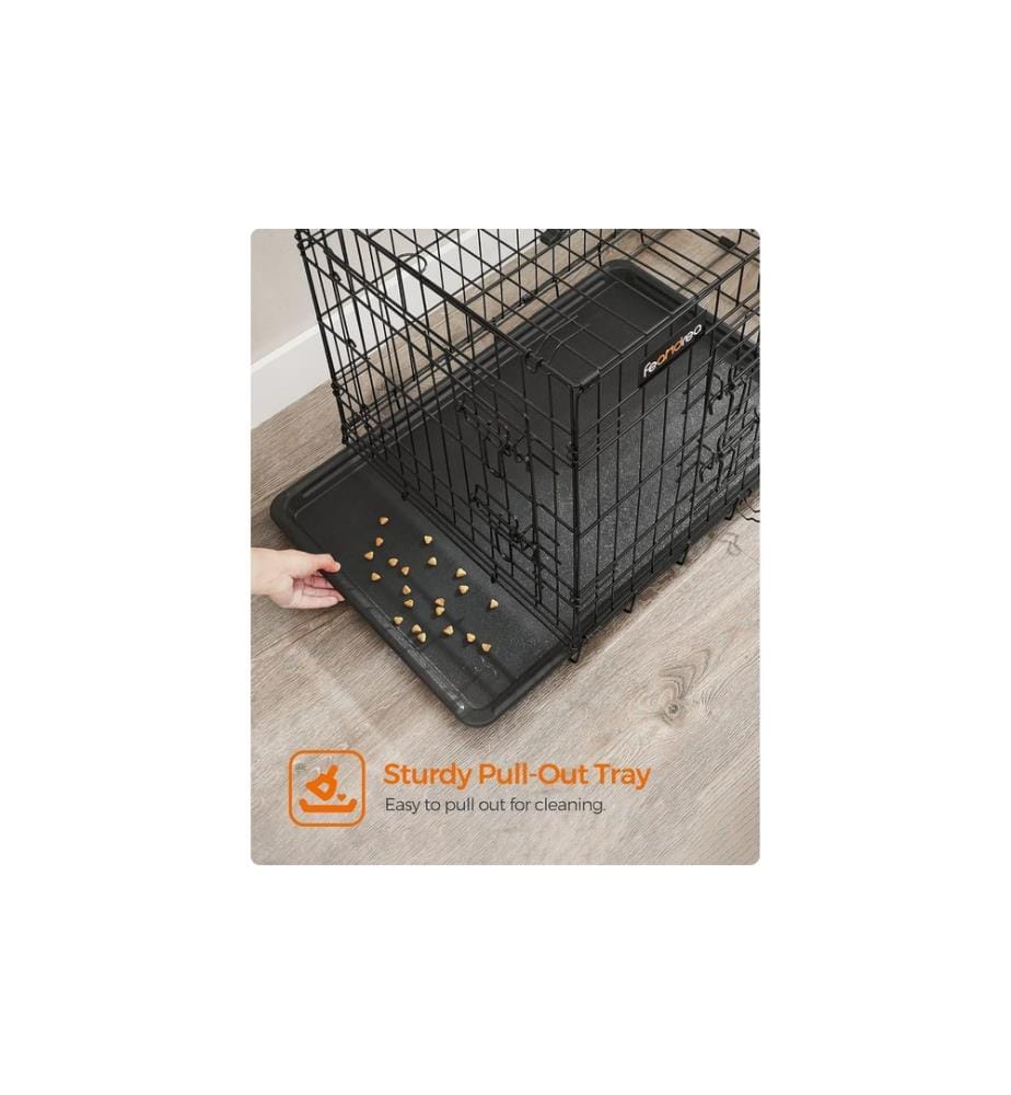 Feandrea - Transportbox für Hunde 122 x 74.5 x 80.5 cm