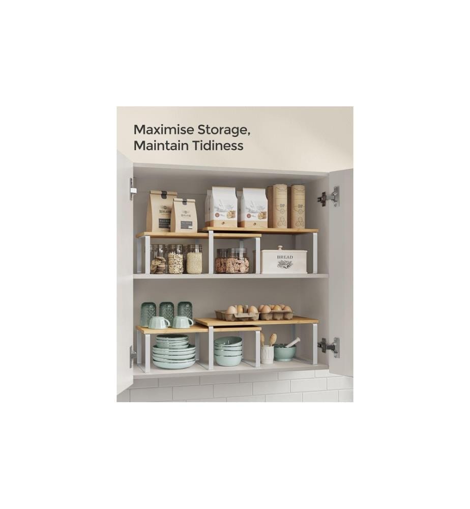 Songmics - Rayonnage de stockage Nature-Blanc