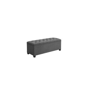 Songmics - Sitztruhe Ottomane mit Stauraum 110 x 40 cm, Grau