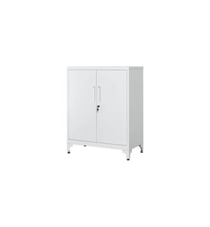 Songmics - Armoire de stockage en métal 40 x 80 x 90 cm, blanc