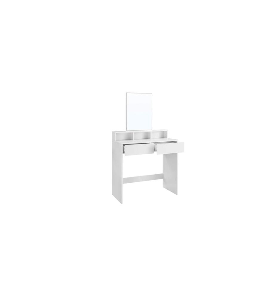 VASAGLE - Coiffeuse 80 x 40 x 140 cm, blanc