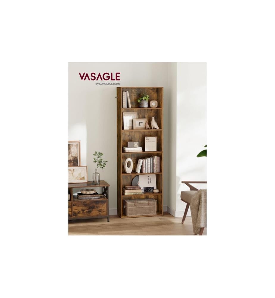 VASAGLE - Étagère à livres Brun