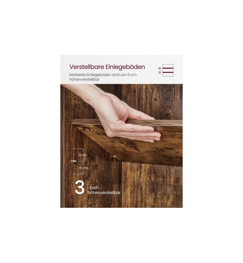 VASAGLE - Étagère à livres Brun