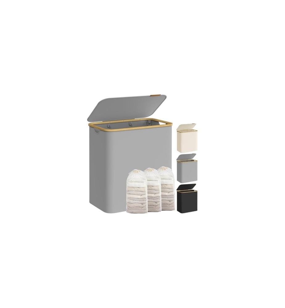 Songmics - Wäschekorb  150 l, Grau