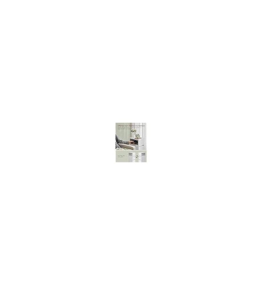 VASAGLE - Table de nuit Lot de 2 25 x 65 cm, Blanc