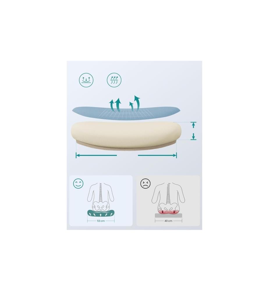 Songmics - Chaise de bureau avec accoudoirs rabattables Bleu clair