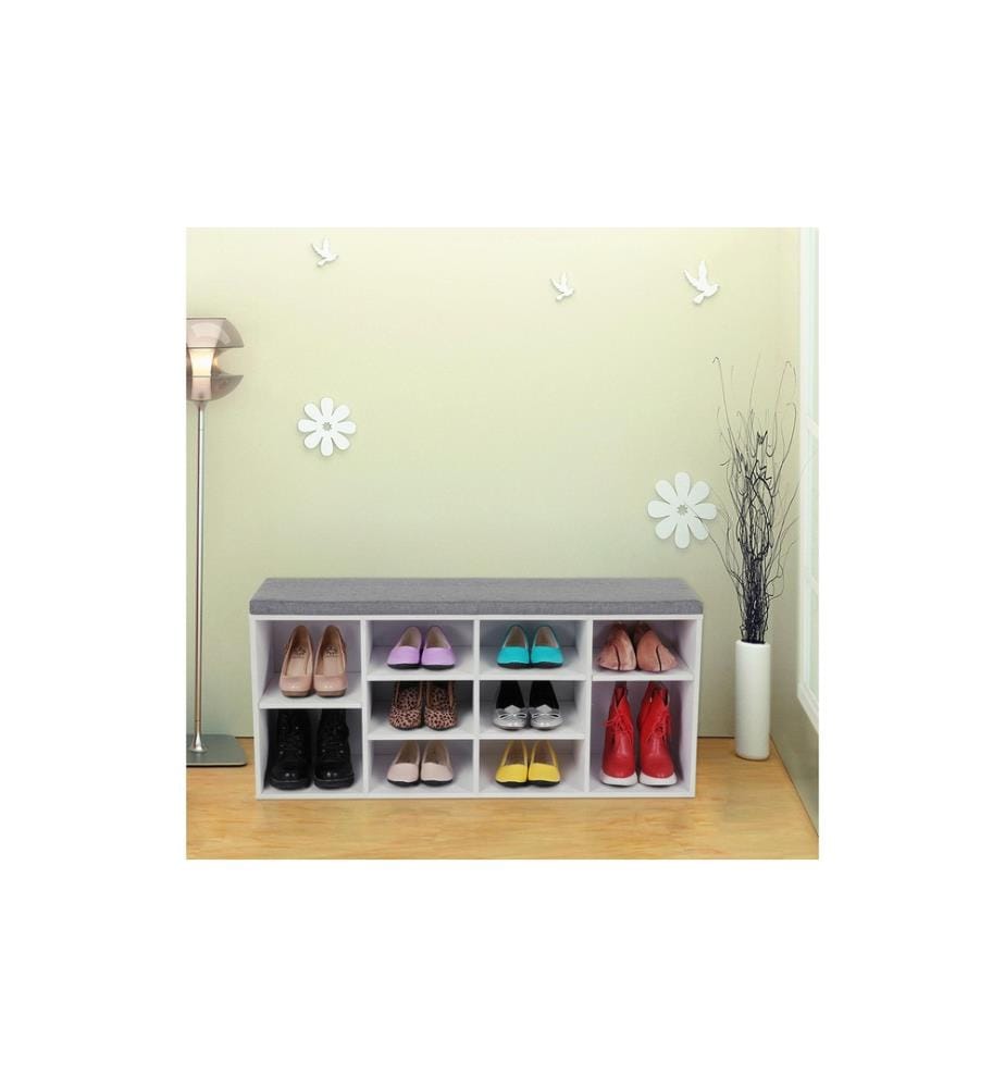 VASAGLE - Schuhschrank 30 x 48 cm, Weiss