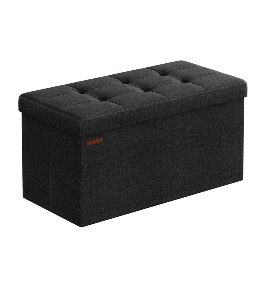 Songmics - Sitztruhe 110 x 38 cm, Schwarz