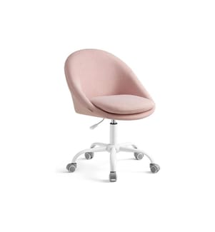 Songmics - Bürostuhl mit Fusskreuz, Rosa