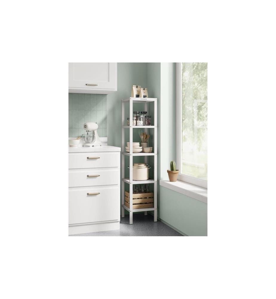 Songmics - Regal mit 5 Ebenen 33 x 33 x 146 cm, Weiss