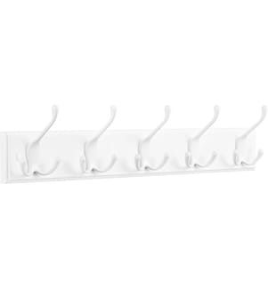 Songmics - Garderobe mit 5 Haken Weiss