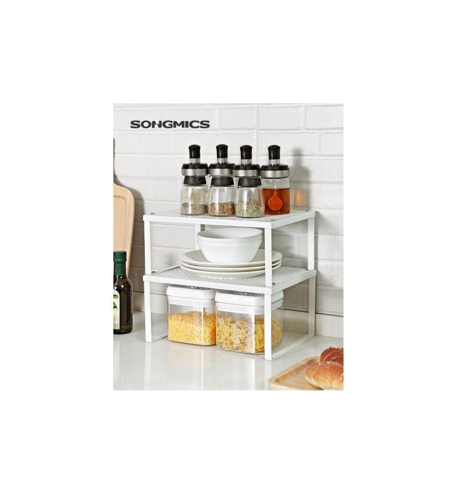 Songmics - Étagère Lot de 2 Blanc