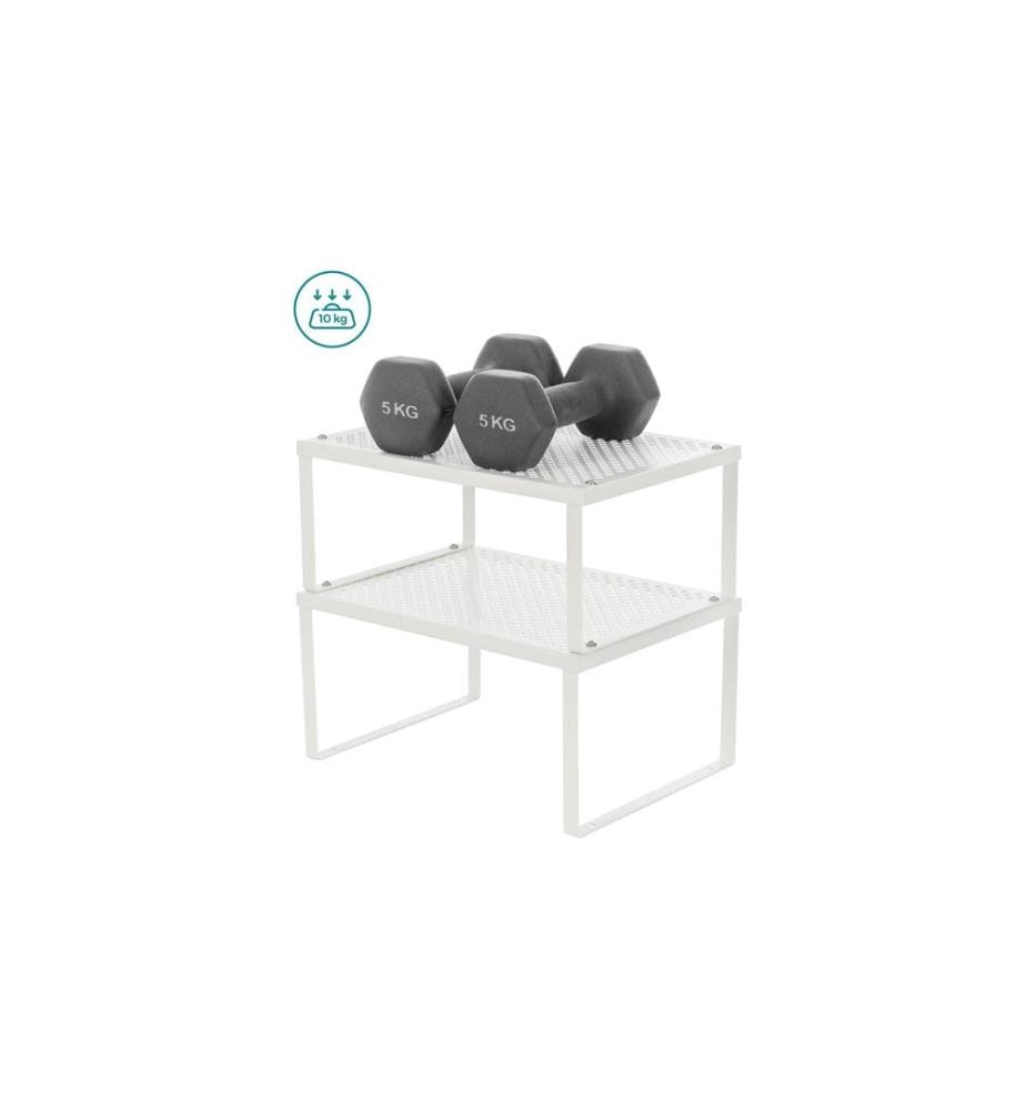 Songmics - Étagère Lot de 2 Blanc