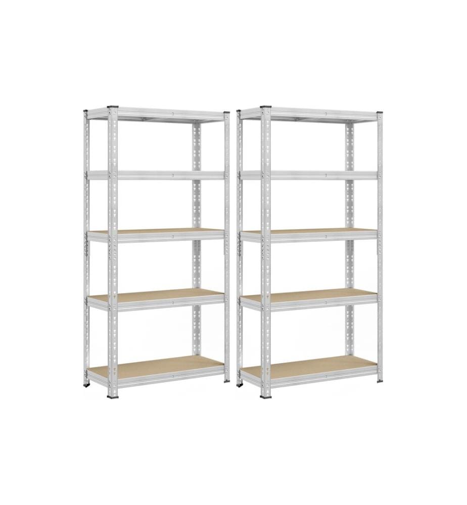 Songmics - Heavy-Duty Storage Shelves Silber