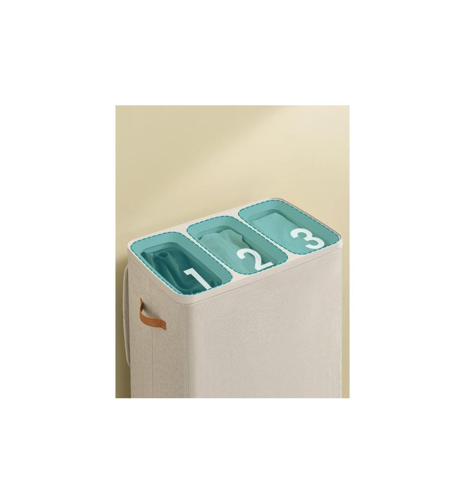 Songmics - Laundry Basket 190 l, Beige