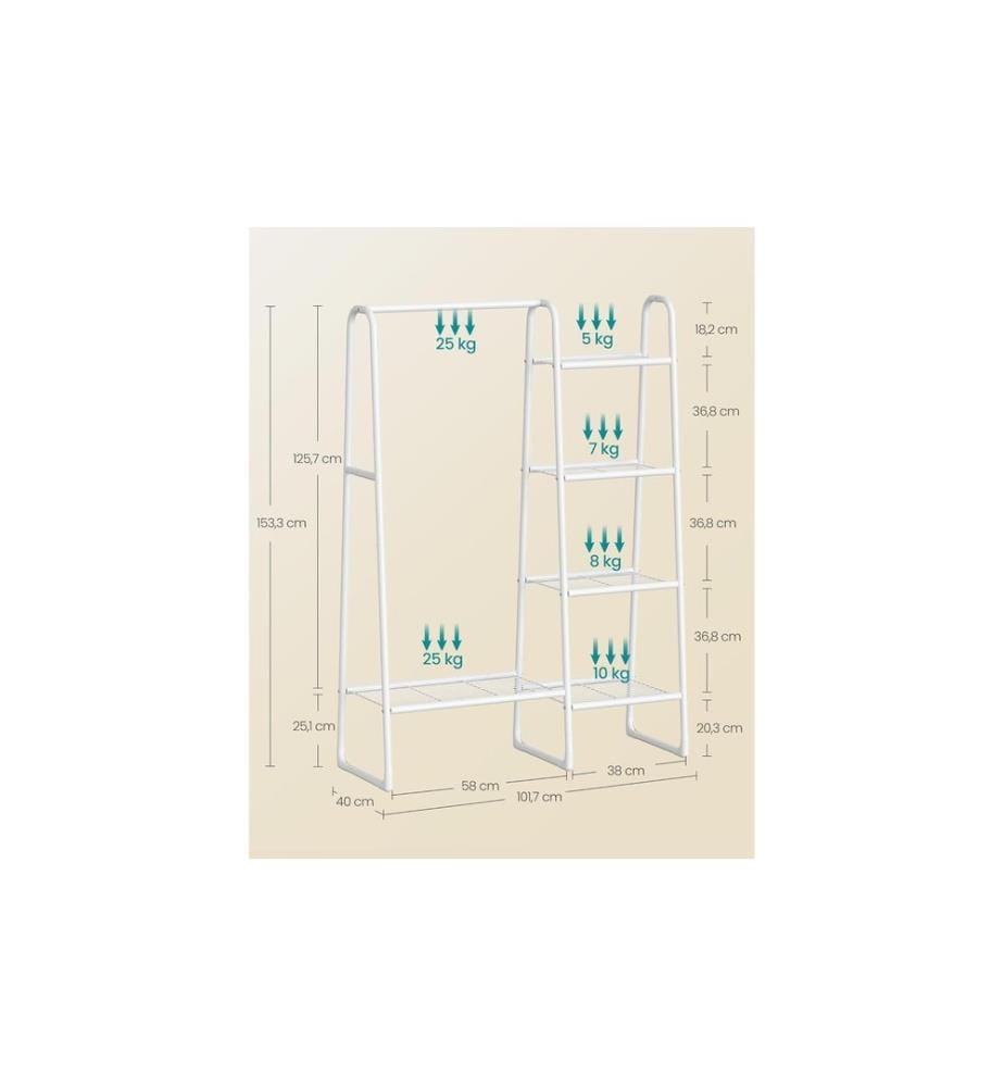 Songmics - Portemanteau White