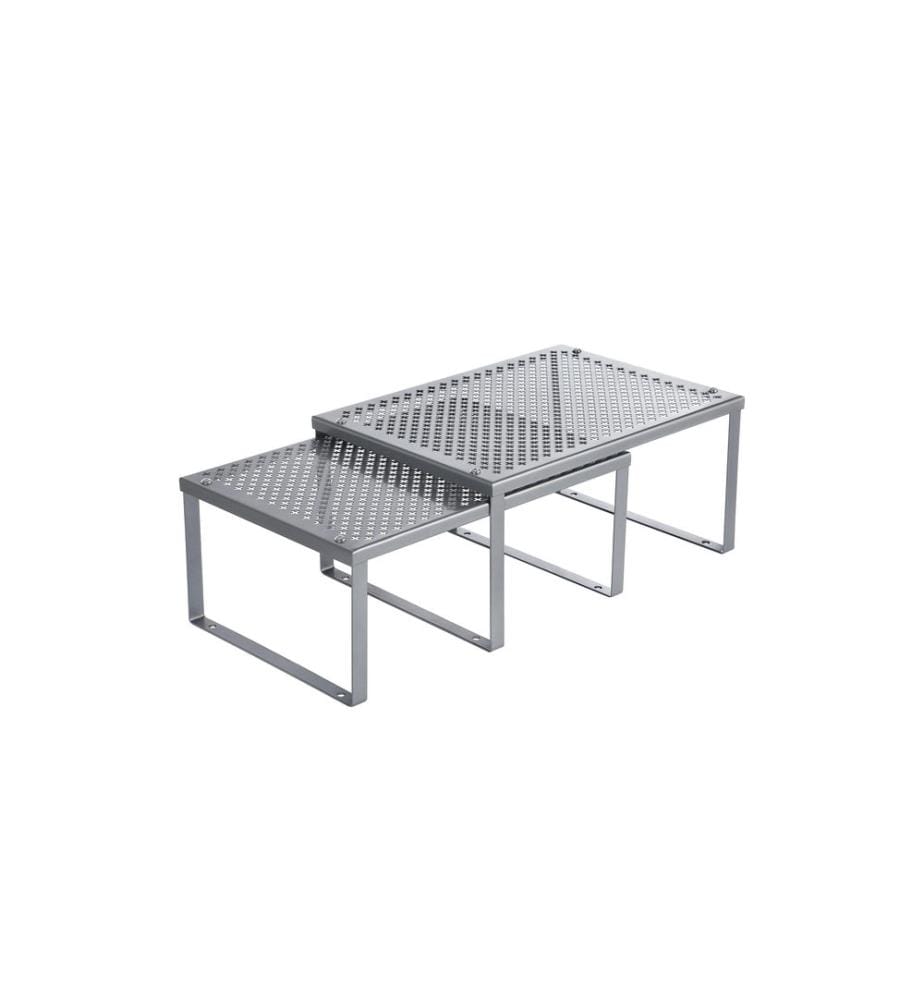 Songmics - Küchenregal 2er Set, Silber/Grau