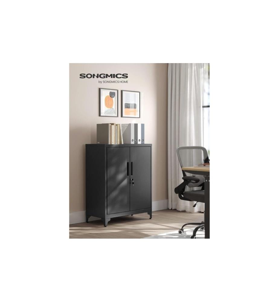 Songmics Armoire à dossiers 80 x 40 x 90 cm