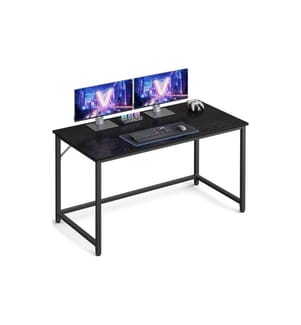Table VASAGLE avec plateau noir 120 x 60 cm