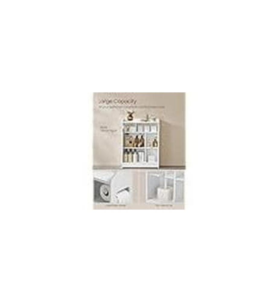 VASAGLE commode style français 60 x 80 cm, blanc