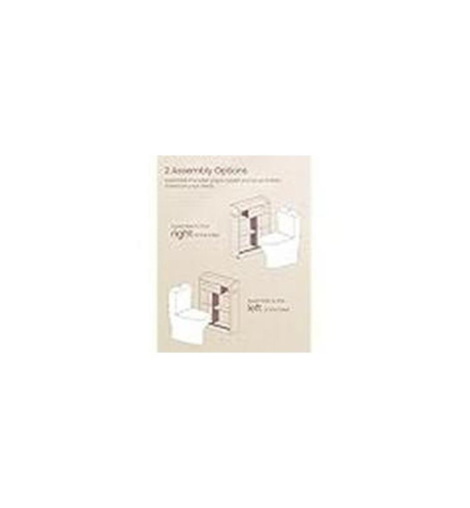 VASAGLE commode style français 60 x 80 cm, blanc