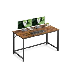 VASAGLE Tisch mit Platte Braun/Schwarz 120 x 60 cm