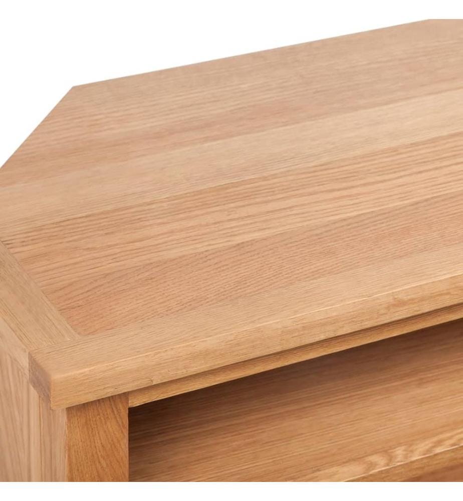 TV-Schrank mit Schublade 88x42x46 cm Massivholz Eiche