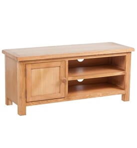 TV-Schrank 103x36x46 cm Massivholz Eiche