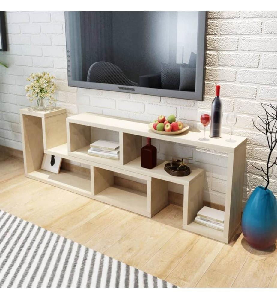 Fernsehschrank doppelt L-förmig Eiche