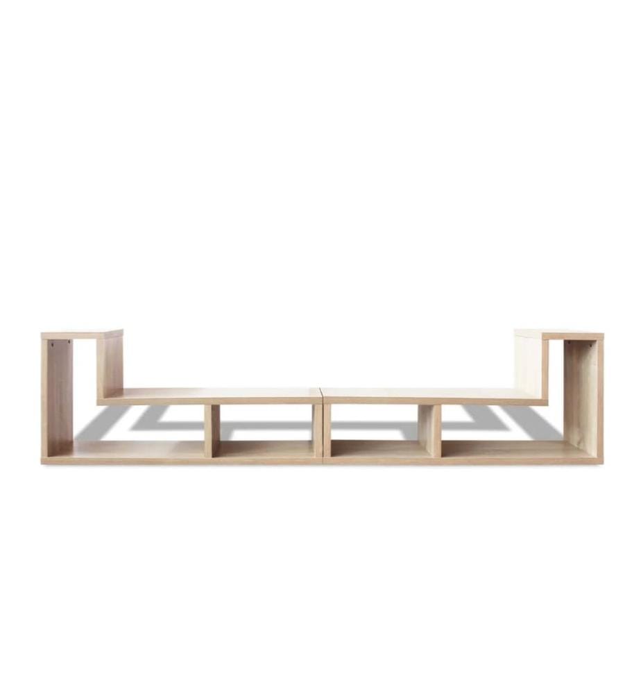 Fernsehschrank doppelt L-förmig Eiche