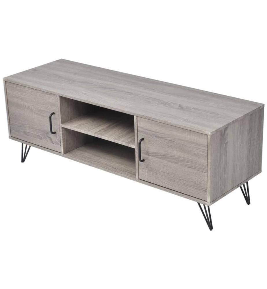 Meuble TV 120x40x45 cm Gris