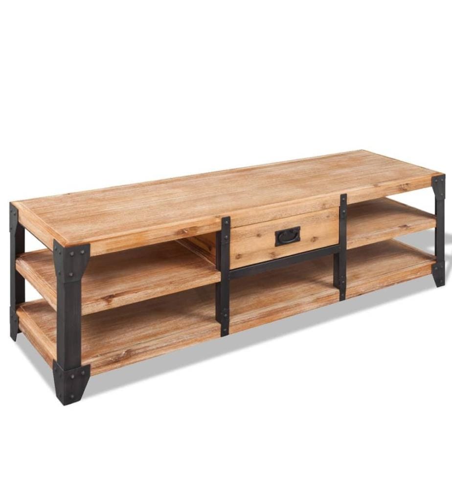 TV-Schrank Massivholz Akazie 140x40x45 cm