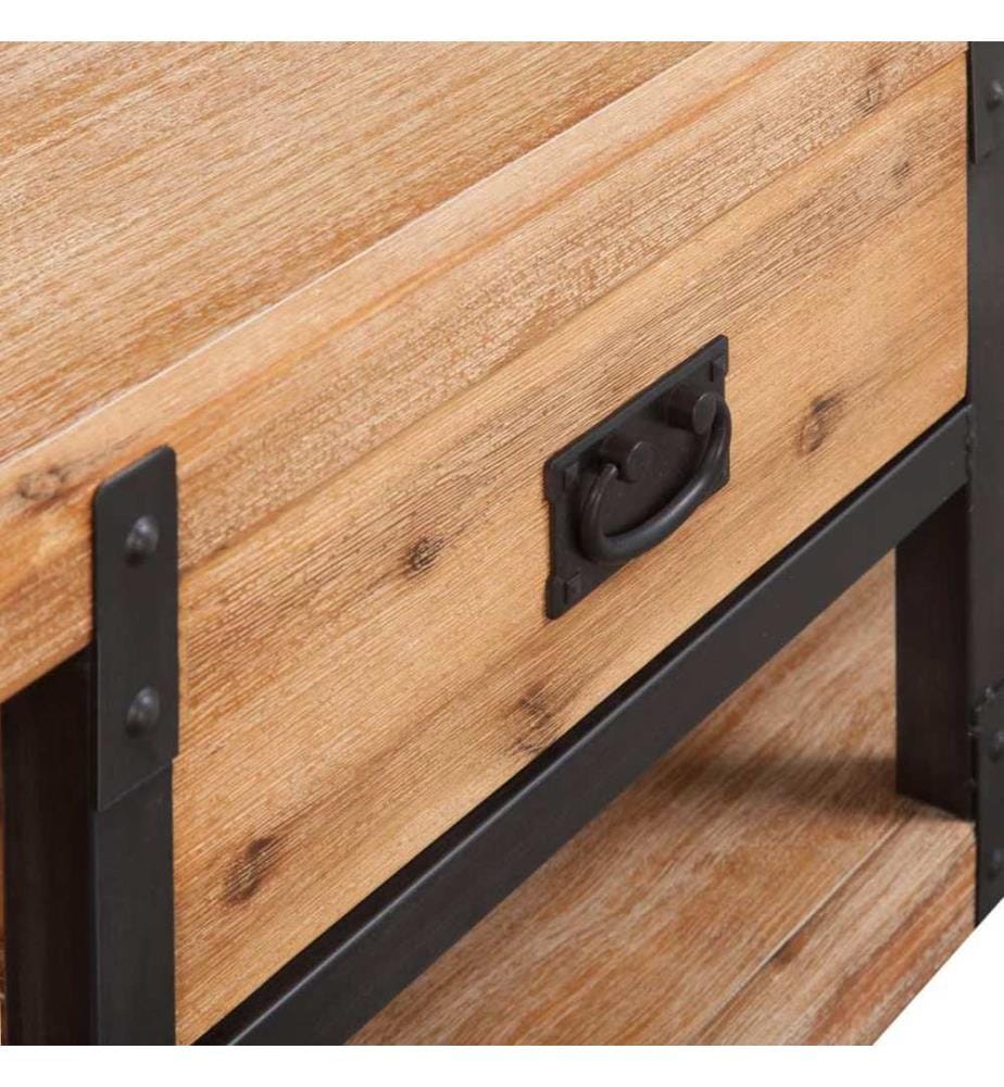 TV-Schrank Massivholz Akazie 140x40x45 cm