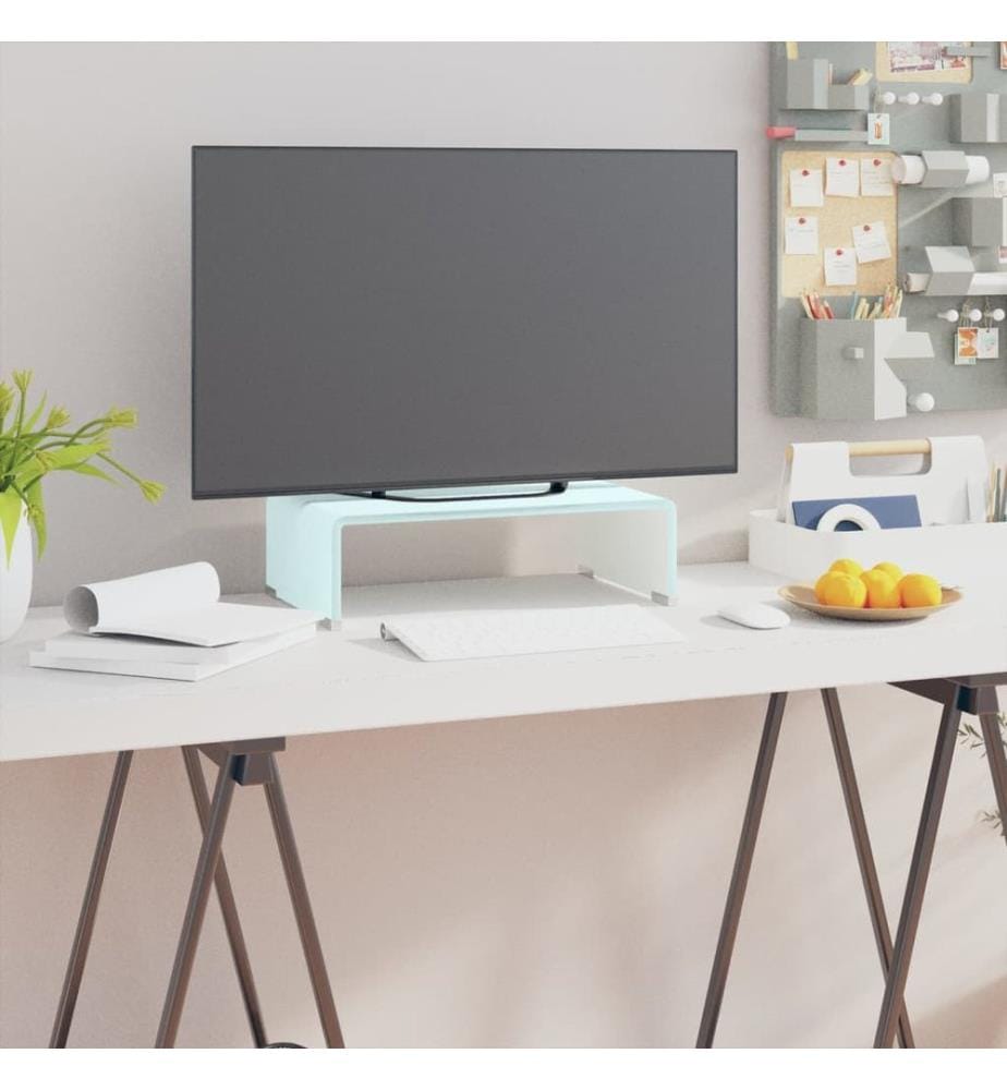 Meuble TV/Support pour moniteur 40x25x11 cm verre vert