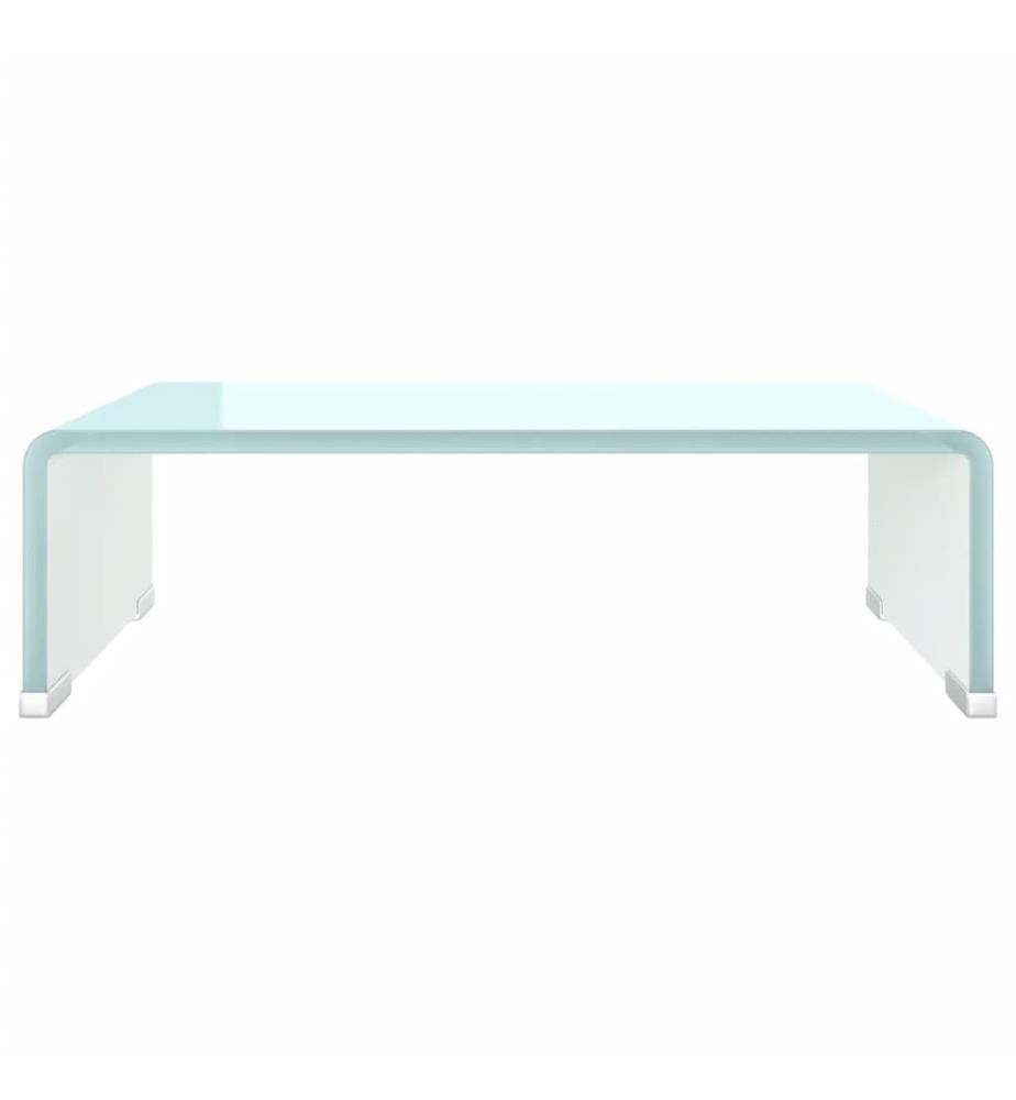 Meuble TV/Support pour moniteur 40x25x11 cm verre vert