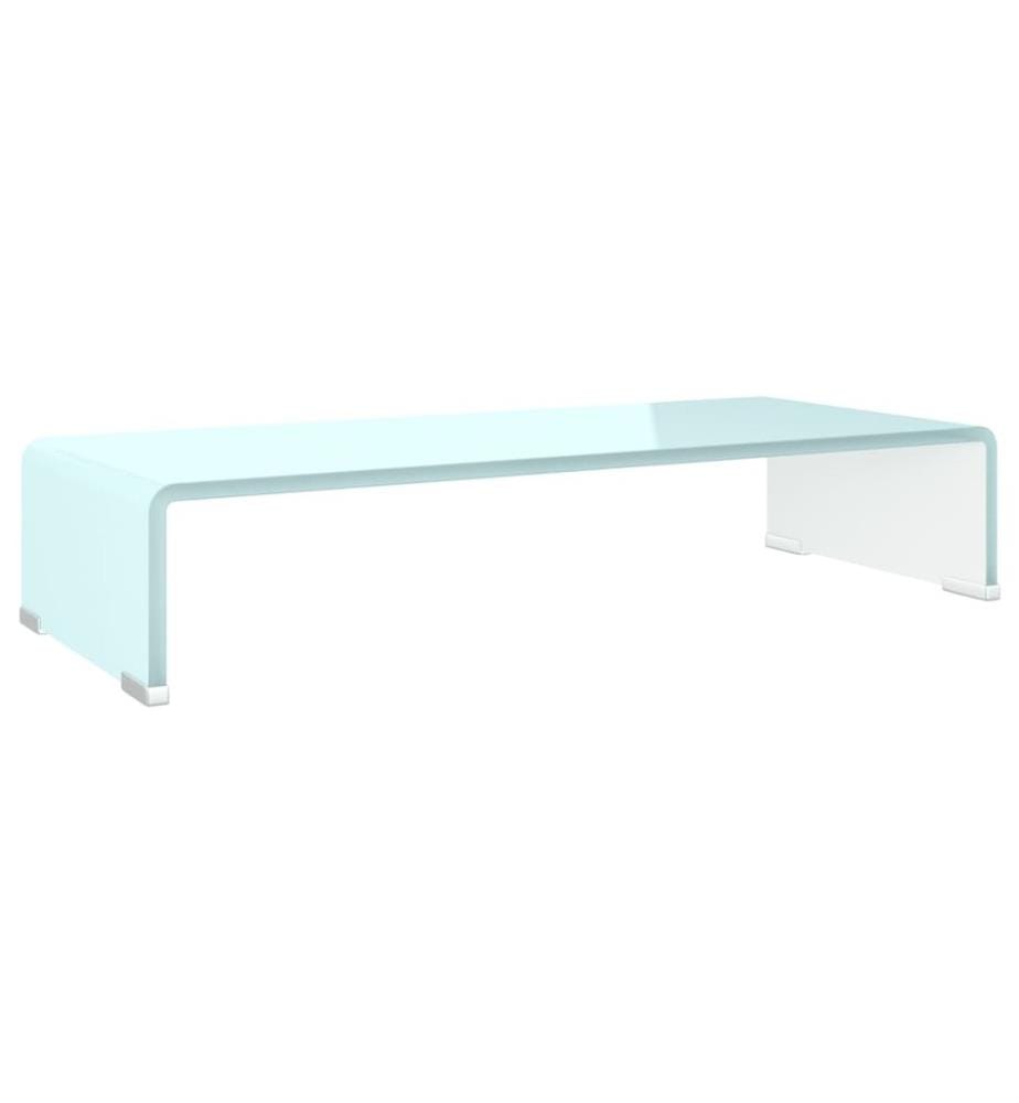 Meuble TV/Support pour moniteur 60x25x11 cm verre vert