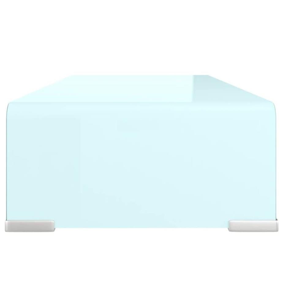 Meuble TV/Support pour moniteur 60x25x11 cm verre vert