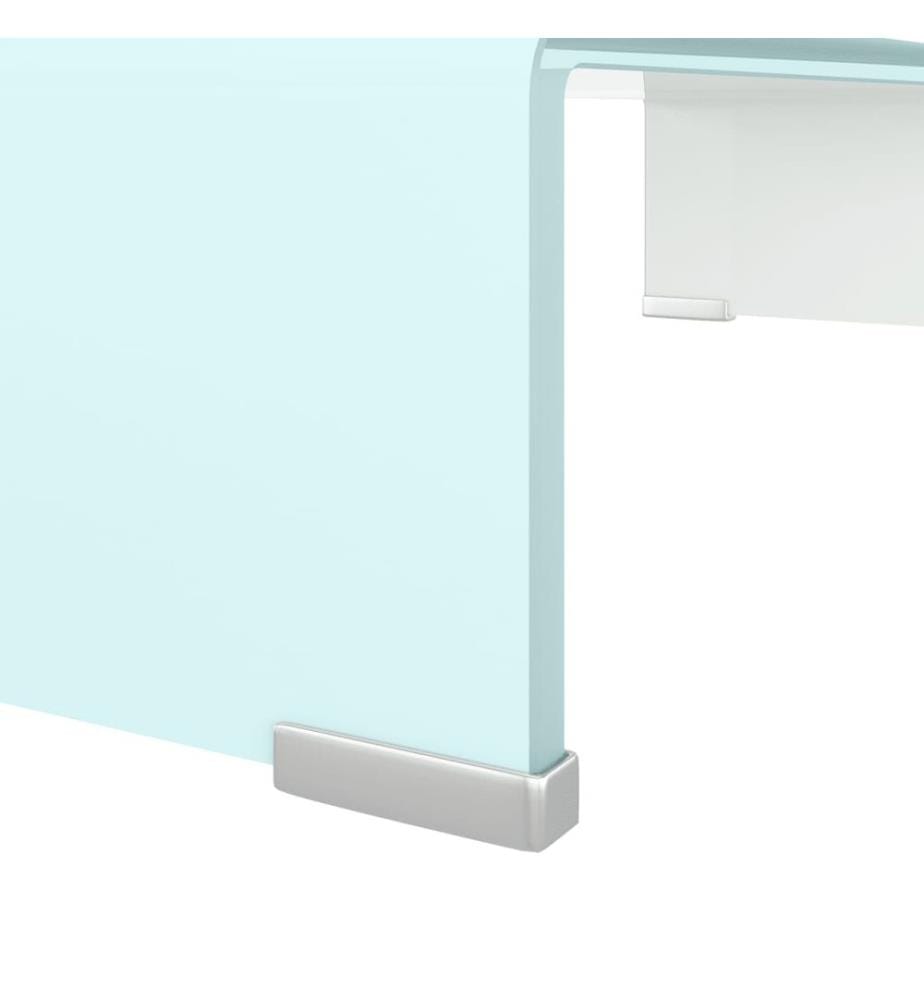 Meuble TV/Support pour moniteur 60x25x11 cm verre vert