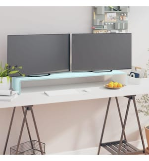 TV-Aufsatz/Monitorerhöhung Glas Grün 110x30x13 cm
